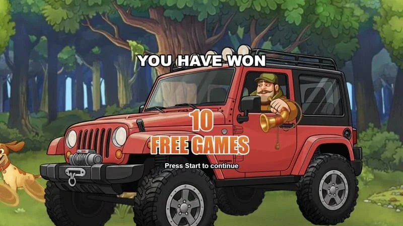 Hunt the Bucks - spuštění Free Games s panelem Booster a Hunter-Wild